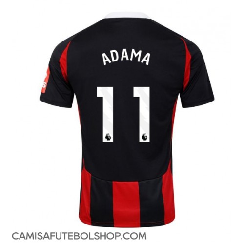 Camisa de time de futebol Fulham Adama Traore #11 Replicas 2º Equipamento 2024-25 Manga Curta